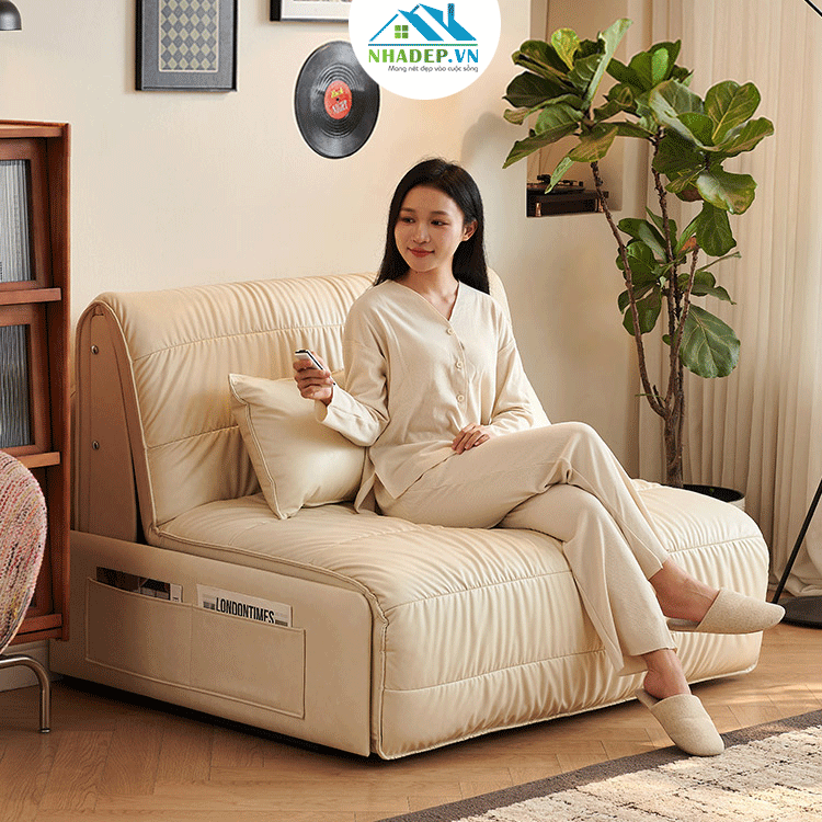 Small Sofa Bed khung kim loại chỉnh điện MF2445